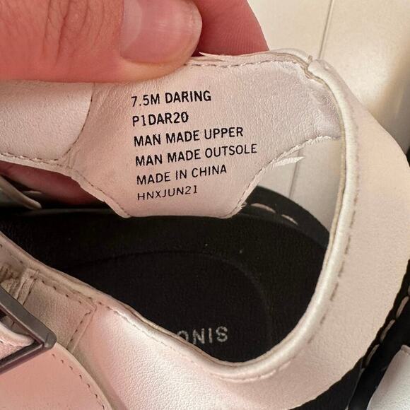 Sincerely Jules Daring Chunky Sole Women’s Sandals Size 7.5 Platform White - Picture 6 of 8